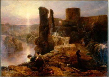 Château de Barnard, comté de Durham, c.1826